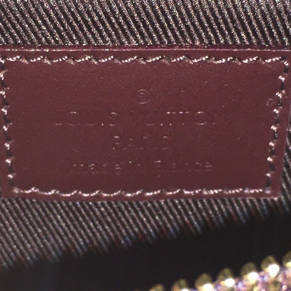 Louis Vuitton Vernis Mini Pochette Amarante Patent Leather Bag Brand New - Picture 10 of 14